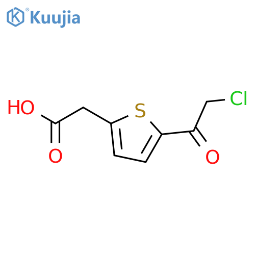 2-(5-(2-Chloroacetyl)thiophen-2-yl)acetic acid structure