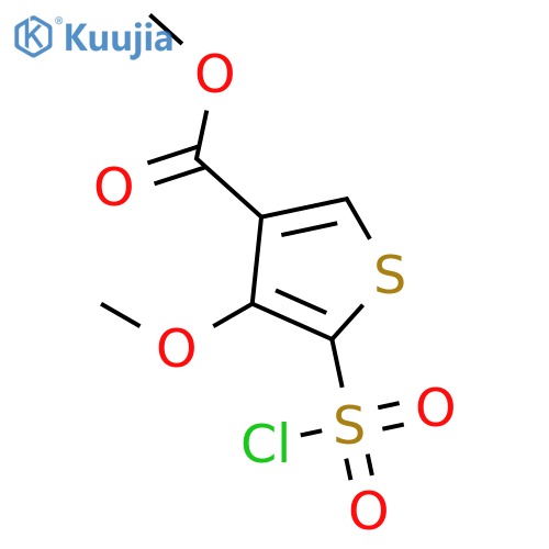 5-Chlorosulfonyl-4-methoxy-thiophene-3-carboxylic Acid Methyl Ester structure