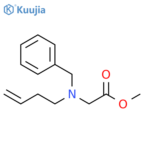 N-3-buten-1-yl-N-(phenylmethyl)-methyl Ester Glycine structure