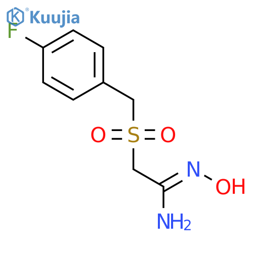 2-(4-Fluorobenzylsulfonyl)Acetamidoxime structure