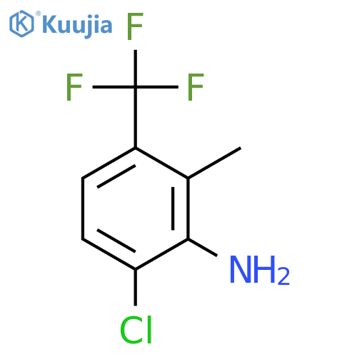 6-Chloro-2-methyl-3-(trifluoromethyl)aniline structure