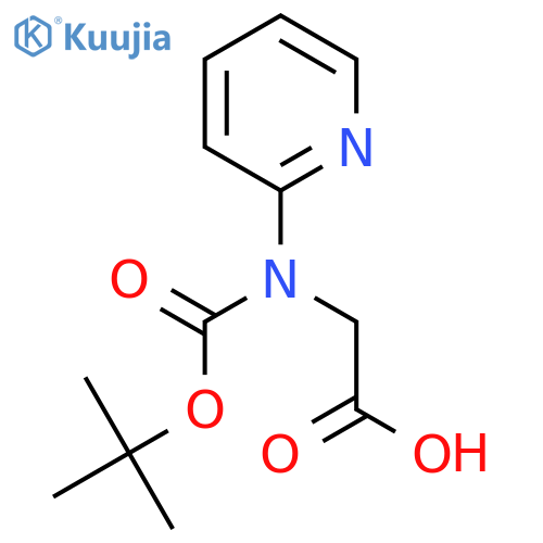 2-{[(Tert-butoxy)carbonyl](pyridin-2-yl)amino}acetic acid structure