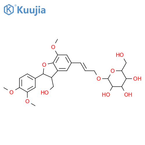 &acirc;-D-Glucopyranoside,(2E)-3-[(2R,3S)-2-(3,4- dimethoxyphenyl)-2,3-dihydro-3-(hydroxymethyl)- 7-methoxy-5-benzofuranyl]-2- propenyl structure