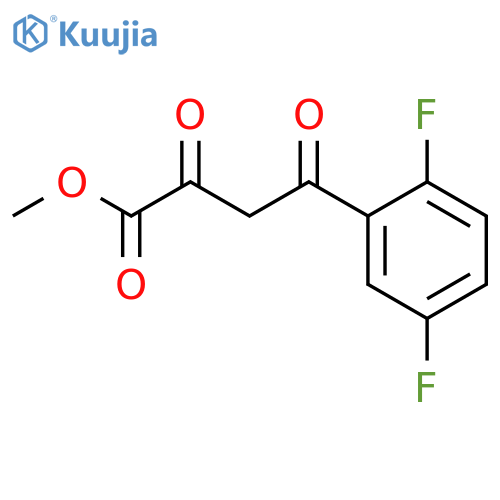 methyl 4-(2,5-difluorophenyl)-2,4-dioxobutanoate structure