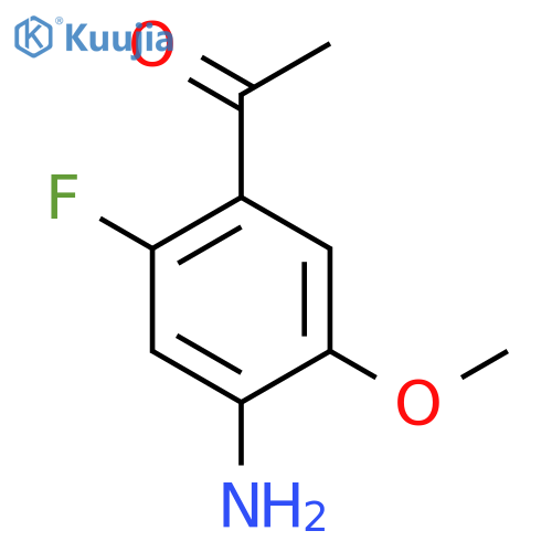 1-(4-Amino-2-fluoro-5-methoxyphenyl)ethanone structure