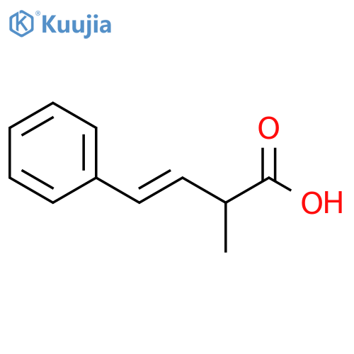 3-Butenoic acid, 2-methyl-4-phenyl-, (3E)- structure