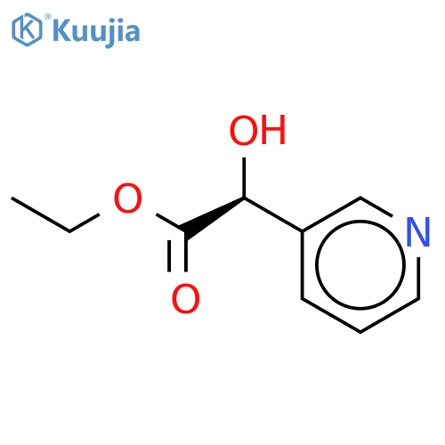 3-Pyridineacetic acid, a-hydroxy-, ethyl ester structure