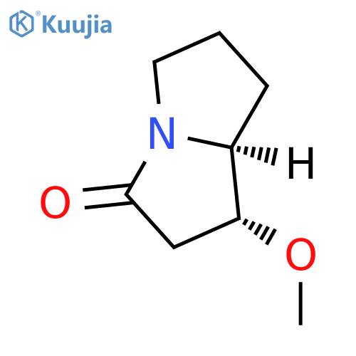 3H-Pyrrolizin-3-one,hexahydro-1-methoxy-,(1R-cis)-(9CI) structure
