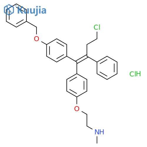 N-Desmethyl 4-Benzyloxy Toremifene Hydrochloride structure