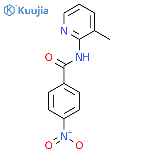 N-(3-methylpyridin-2-yl)-4-nitrobenzamide structure