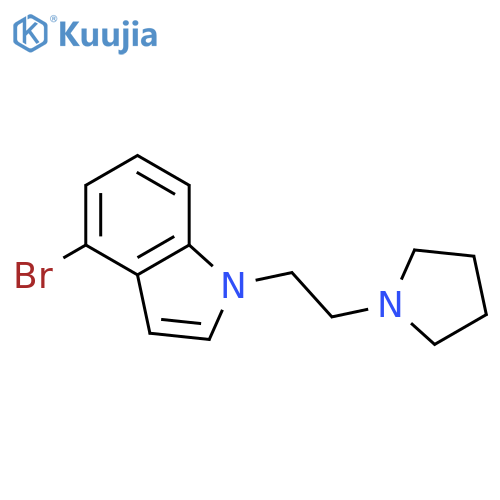 4-bromo-1-[2-(pyrrolidin-1-yl)ethyl]-1H-indole structure
