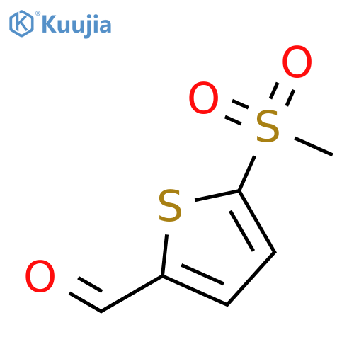 5-methanesulfonylthiophene-2-carbaldehyde structure