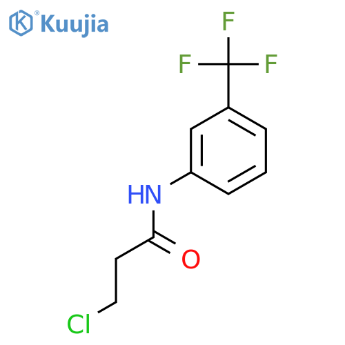 3-chloro-N-3-(trifluoromethyl)phenylpropanamide structure