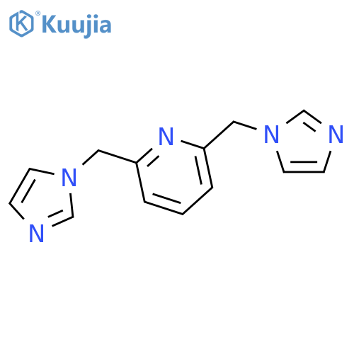 Pyridine, 2,6-bis(1H-imidazol-1-ylmethyl)- structure