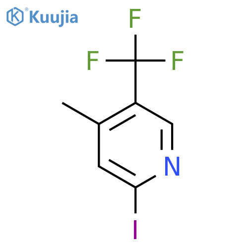 2-Iodo-4-methyl-5-(trifluoromethyl)pyridine structure