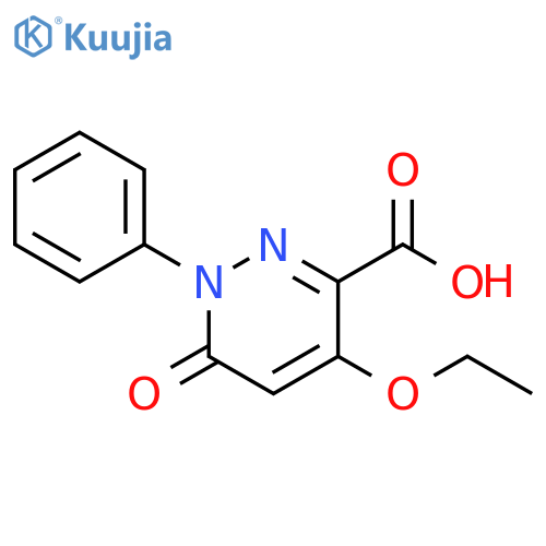 4-Ethoxy-6-oxo-1-phenyl-1,6-dihydro-pyridazine-3-carboxylic acid structure