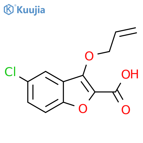 3-Allyloxy-5-chloro-benzofuran-2-carboxylic acid structure