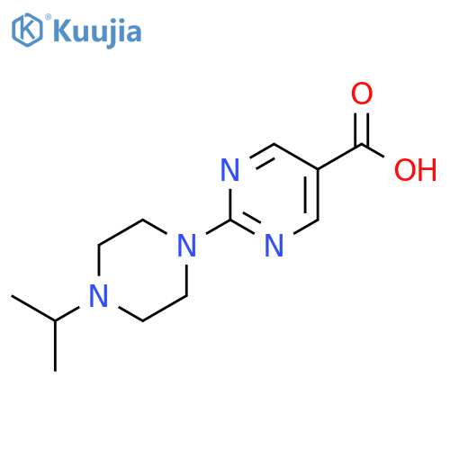 2-(4-Isopropyl-piperazin-1-yl)-pyrimidine-5-carboxylic acid structure