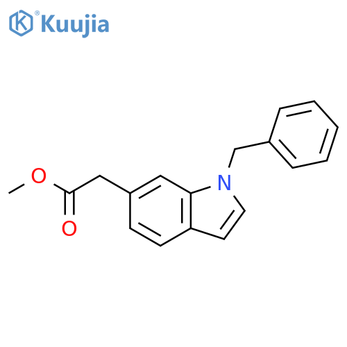 1H-Indole-6-acetic acid, 1-(phenylmethyl)-, methyl ester structure