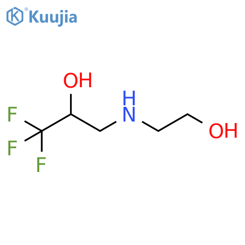 1,1,1-trifluoro-3-(2-hydroxyethyl)aminopropan-2-ol structure