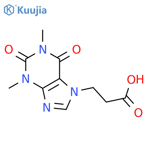 3-(1,3-Dimethyl-2,6-dioxo-2,3,6,7-tetrahydro-1H-purin-7-yl)propanoic Acid structure