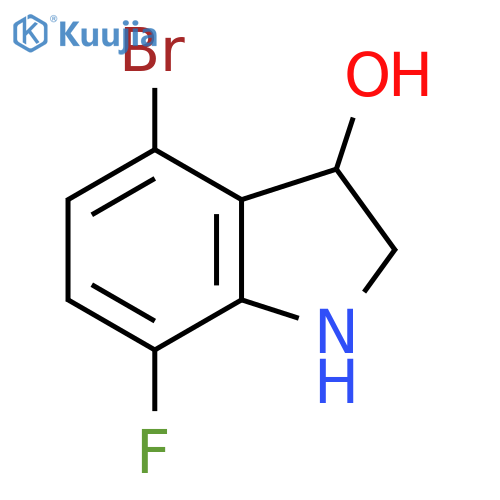 4-Bromo-7-fluoro-3-hydroxyindoline structure