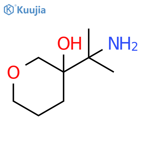 3-(2-Aminopropan-2-yl)oxan-3-ol structure