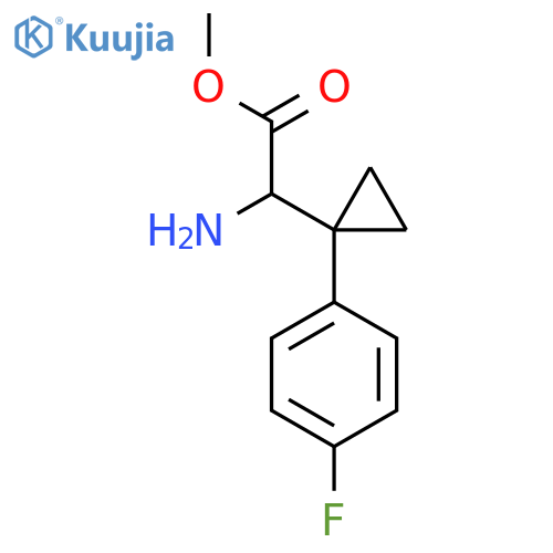 methyl 2-amino-2-1-(4-fluorophenyl)cyclopropylacetate structure