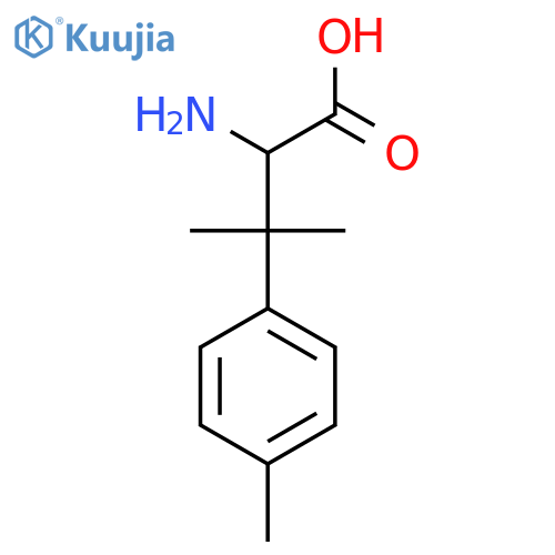 2-amino-3-methyl-3-(4-methylphenyl)butanoic acid structure