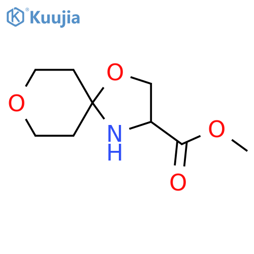 1,8-Dioxa-4-azaspiro[4.5]decane-3-carboxylic acid, methyl ester structure
