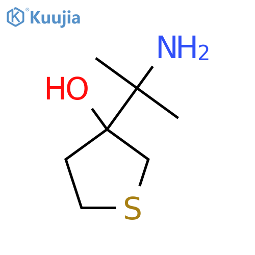 3-(2-Aminopropan-2-yl)thiolan-3-ol structure