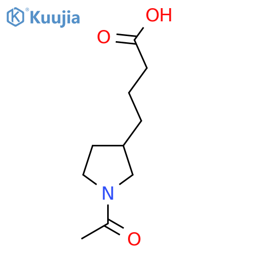 4-(1-Acetylpyrrolidin-3-yl)butanoic acid structure