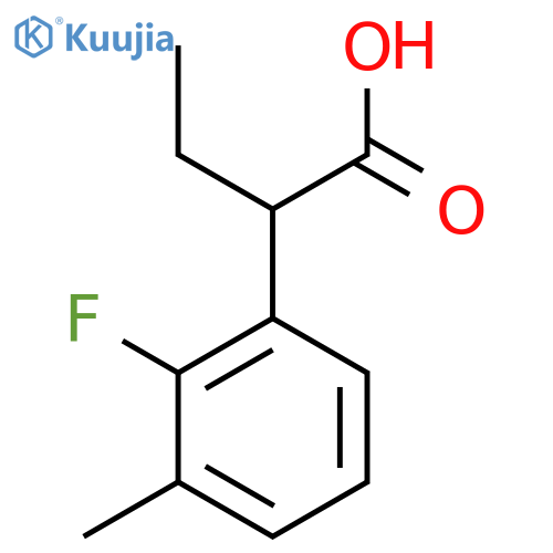 2-(2-fluoro-3-methylphenyl)butanoic acid structure