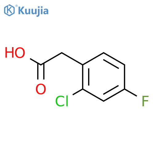 2-(2-chloro-4-fluorophenyl)acetic acid structure