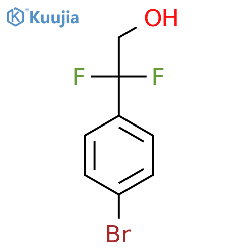 2-(4-bromophenyl)-2,2-difluoroethan-1-ol structure