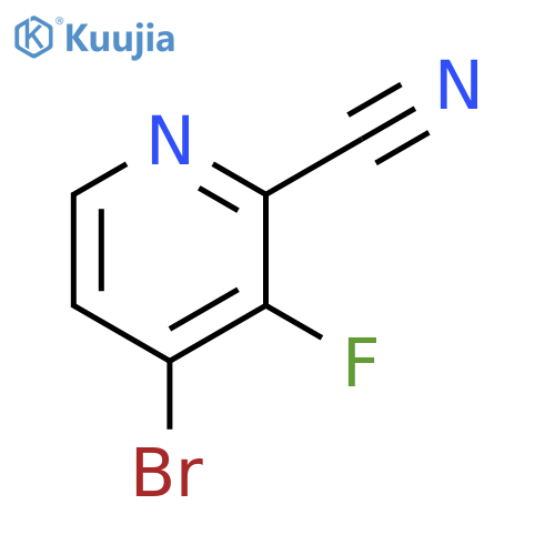 4-Bromo-3-fluoro-pyridine-2-carbonitrile structure