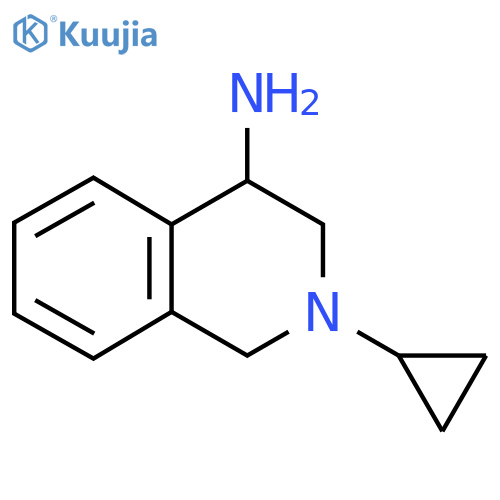 2-cyclopropyl-1,2,3,4-tetrahydroisoquinolin-4-amine structure