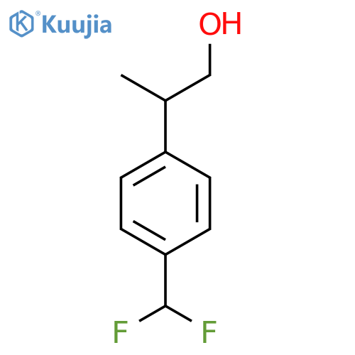 2-[4-(Difluoromethyl)phenyl]propan-1-ol structure