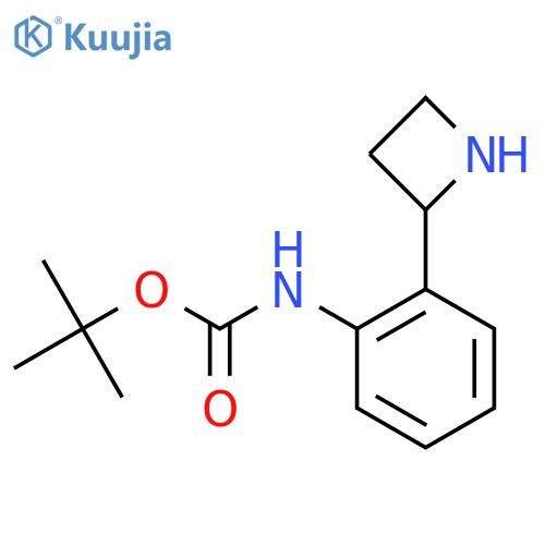 tert-butyl N-2-(azetidin-2-yl)phenylcarbamate structure