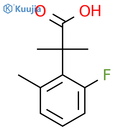 2-(2-Fluoro-6-methylphenyl)-2-methylpropanoic acid structure