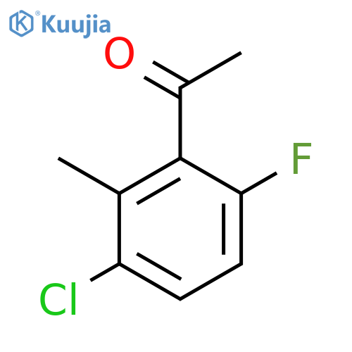 3'-Chloro-6'-fluoro-2'-methylacetophenone structure