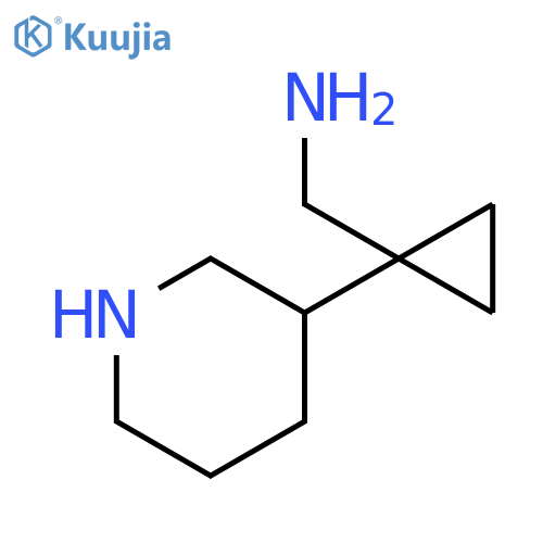 Cyclopropanemethanamine, 1-(3-piperidinyl)- structure