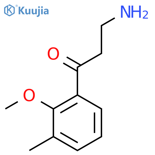 3-amino-1-(2-methoxy-3-methylphenyl)propan-1-one structure