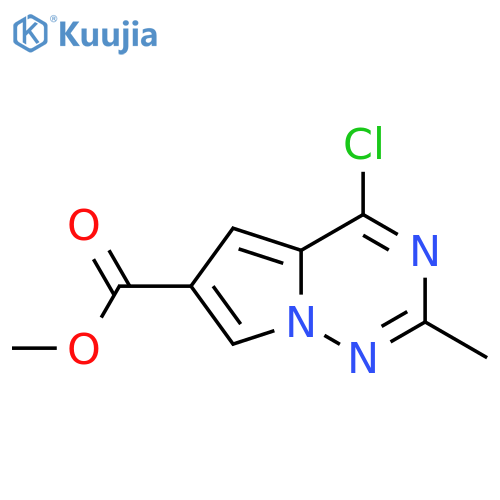 methyl 4-chloro-2-methylpyrrolo[2,1-f][1,2,4]triazine-6-carboxylate structure