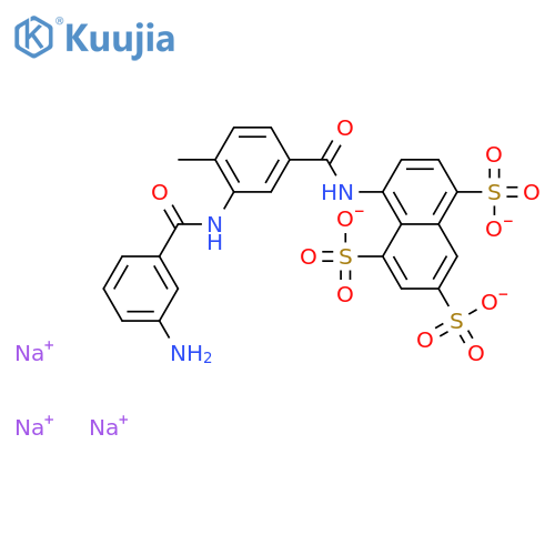 8-3-(m-Aminobenzamido)-p-toluamido-1,3,5-naphthalenetrisulfonic Acid Trisodium Salt structure