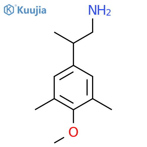 2-(4-methoxy-3,5-dimethylphenyl)propan-1-amine structure