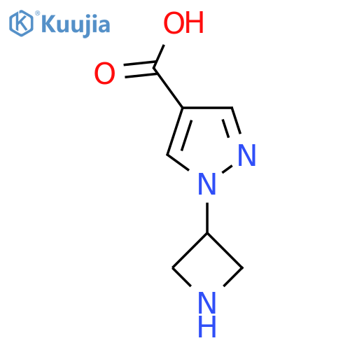 1-(azetidin-3-yl)-1H-pyrazole-4-carboxylic acid structure