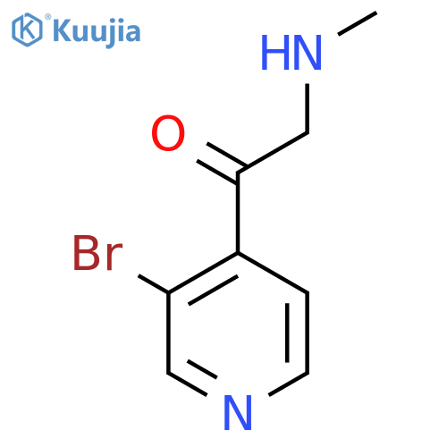 1-(3-Bromopyridin-4-yl)-2-(methylamino)ethan-1-one structure