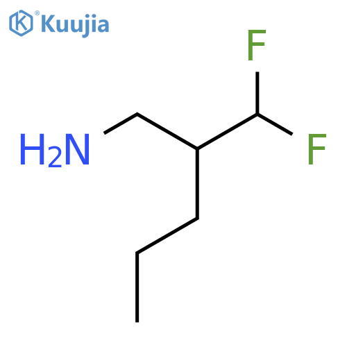 2-(aminomethyl)-1,1-difluoropentane structure