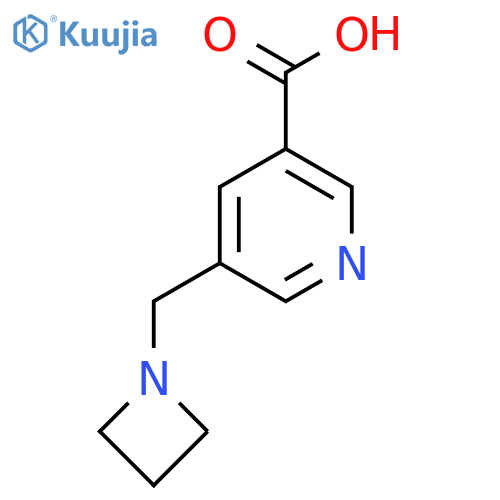 5-[(Azetidin-1-yl)methyl]pyridine-3-carboxylic acid structure